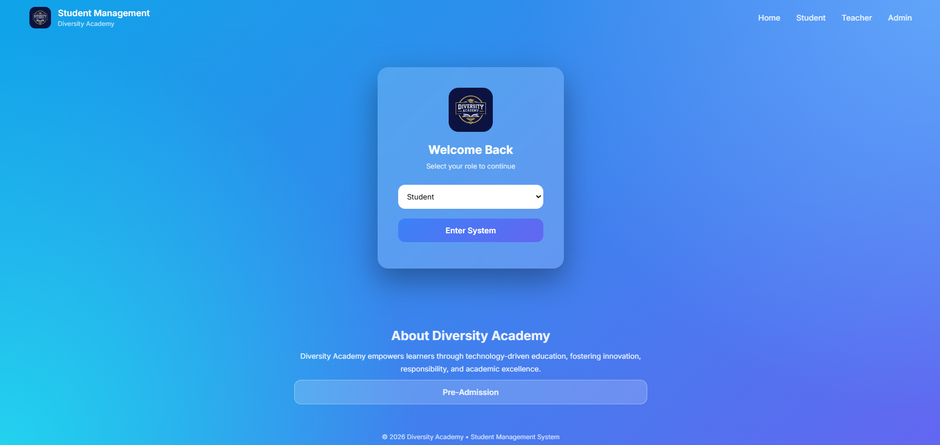 Student evaluation system